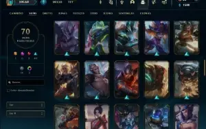 Conta de lol lvl 208 d4