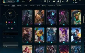 Conta de lol lvl 208 d4