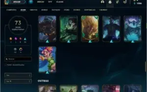 Conta ouro 4 com 81 champs e 73 skins + 60 Espolios