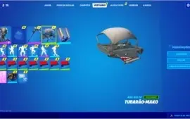 CONTA SEASON 3 COMPLETA-SALVE O MUNDO-TUBARÃO MAKO-119 SKINS
