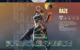 Conta valorant Plat 3, Pacote saqueadora + outras skins