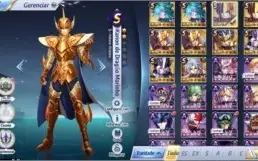 Conta LVL 60 Saint Seiya Awakening Codex completo