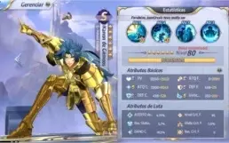 Conta LVL 60 Saint Seiya Awakening Codex completo