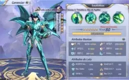 Conta LVL 60 Saint Seiya Awakening Codex completo