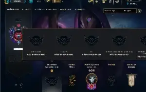 Unranked com TODOS os champs e 146 Skins +5 Prestigios