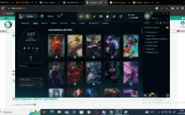 Conta League of Legends com 107 skins