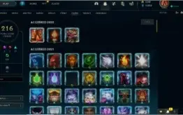 CONTA DE LOL PLATINA2, 11829 EA, 1369 RP, 125 CHAMPS