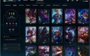 CONTA PLATINA 2, 133 CAMPEÕES, 118 SKINS !!!