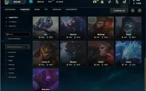 Conta platina 3 com 145 Champs e 132 Skins + 1 Prestigio