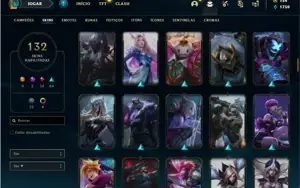 Conta platina 3 com 145 Champs e 132 Skins + 1 Prestigio