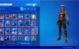 Conta de Fortnite com Cavalheiro Negro,Ikonik,Minty