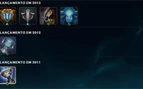 Conta League of Legends Season 1 - 153 skins, 155 campeões