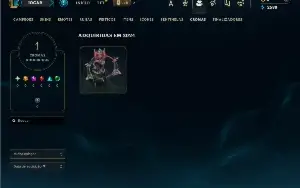 Ouro 4 com 30 champs e 6 Skins + 3 Fragmentos
