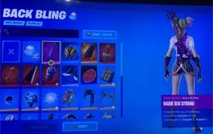 Conta Fortnite com muitas skins, picaretas, para-quedas