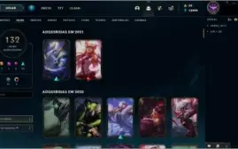 Conta Lol Diamante S11 132 Skins 129 Champs
