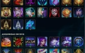 CONTA COM 159 SKINS E 141 CAMPEÕES