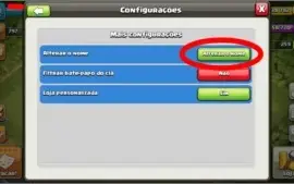CONTA CLASH OF CLANS CV 5 COM TROCA DE NICK DISPONIVEL