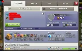 CONTA CLASH OF CLANS CV 5 COM TROCA DE NICK DISPONIVEL