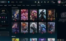 VENDO CONTA LOL - 69 SKINS - 1139 REAIS GASTOS