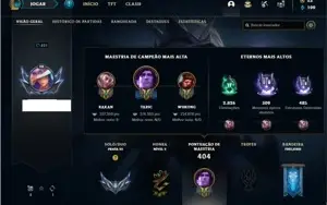 Conta prata 3 com 141 Champs e 163 Skins + 1 Prestigios