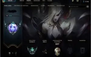 Conta League of legends plat 4 198 skins icones season 2