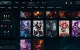 Conta League of legends plat 4 198 skins icones season 2