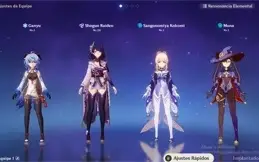 CONTA AR10 - COM GANYU, RAIDEN, KOKOMI E MONA