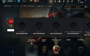 Unranked com 22 Champs e 2 Skins