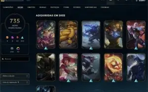 Conta League Of Legends 700 Skins Todos Campeões