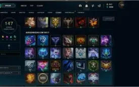 CONTA TOP LEAGUE OF LEGENDS COM 143 SKINS