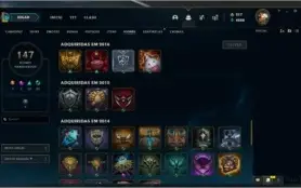 CONTA TOP LEAGUE OF LEGENDS COM 143 SKINS