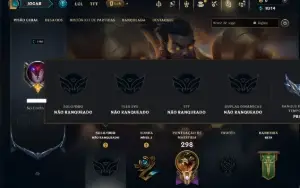 Unranked com 90 Champs e 40 Skins