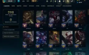 Unranked com 90 Champs e 40 Skins