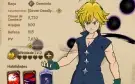 Conta reroll com Meliodas Purgatório e Rei Demônio Zeldris