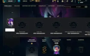 Unranked com 60 Champs e 26 Skins ( ADC / SUP / MID )