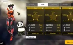 Conta de Free Fire Lv 60 gemada.