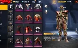 CONTA FREE FIRE COM PRIMEIRO PASSE , CONTA COMPLETA!!