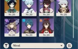 VENTI + XIAO + QIQI + ESPADÃO ORGULHO CELESTIAL [AR43]