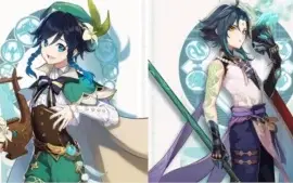VENTI + XIAO + QIQI + ESPADÃO ORGULHO CELESTIAL [AR43]