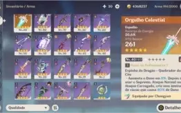 VENTI + XIAO + QIQI + ESPADÃO ORGULHO CELESTIAL [AR43]