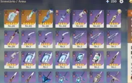 Vendo conta com Clorinde+ furina+ Biss 3 armas T5 Ar 47