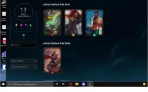 Conta mestre lol