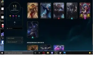 Conta mestre lol