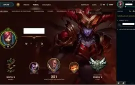 CONTA LOL LV 40 - 122 CHAMPS - 82 SKINS - PRATA V