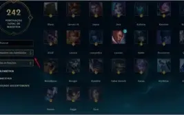CONTA DIAMANTE I, 103 CAMPEÕES, 195 SKINS