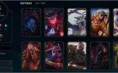 Conta de lol ( League of Legends) 75 skins. todos campeões.