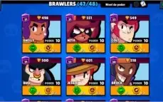 Conta Brawl Stars full 21k+  5k de gold 47/48 brawlers