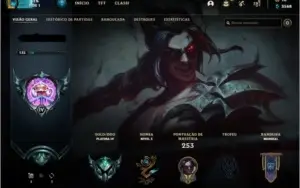 Conta Platina IV League of Legends nivel 135