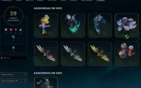Conta De Lol Com 542 Skins, Esmeralda E Com Mmr Positivo