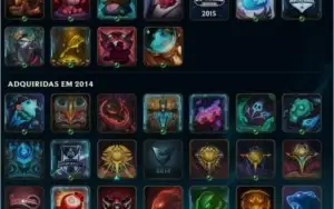 Conta top + de 320 skins all champs muitos anos de conta